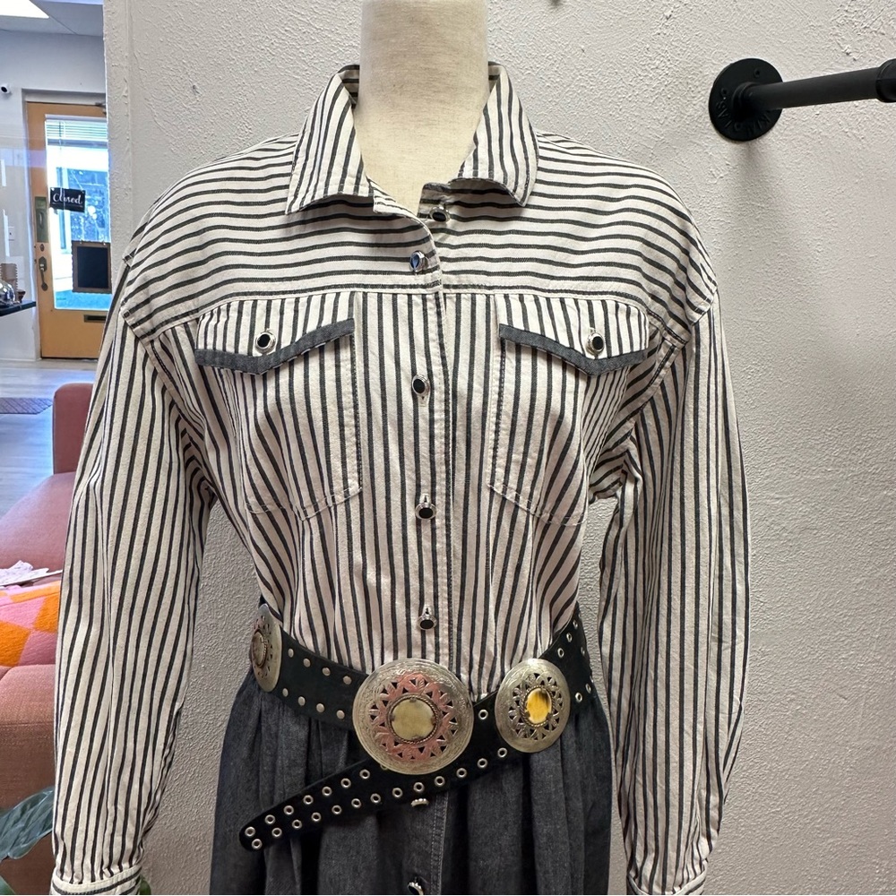 Vintage California Girl 80’s western dress with belt - Picture 2 of 10